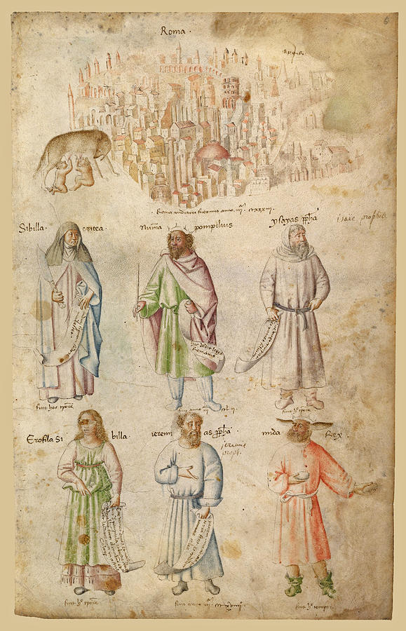 Famous Men and Women from Classical and Biblical Antiquity 2 Drawing by Attributed to Barthelemy dEyck