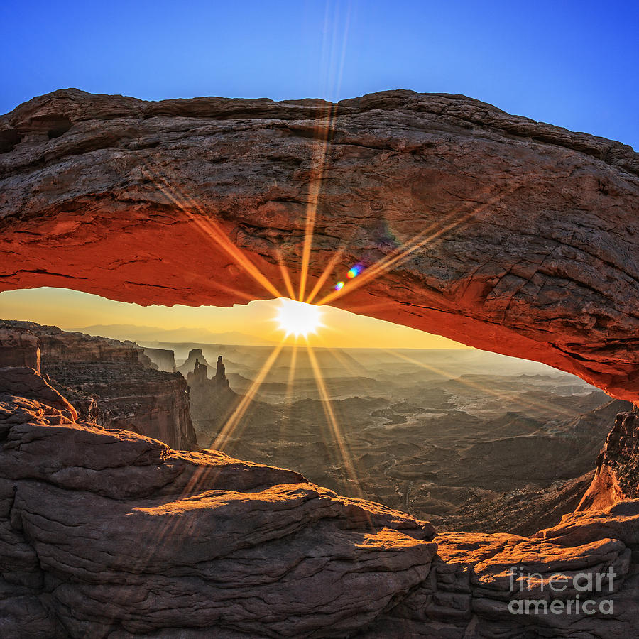Southwest Photograph - Famous Sunrise At Mesa Arch In by Prochasson Frederic Southwest Photograph - Famous Sunrise At Mesa Arch In by Prochasson Frederic