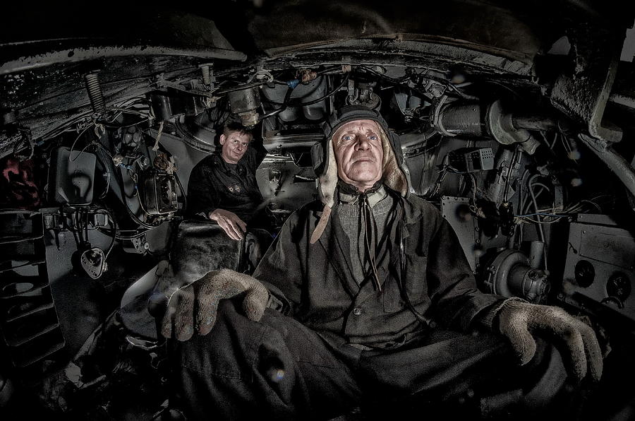 Famous Wwii Tank T-34 Inside. The Drivers Portrait Photograph by Anton