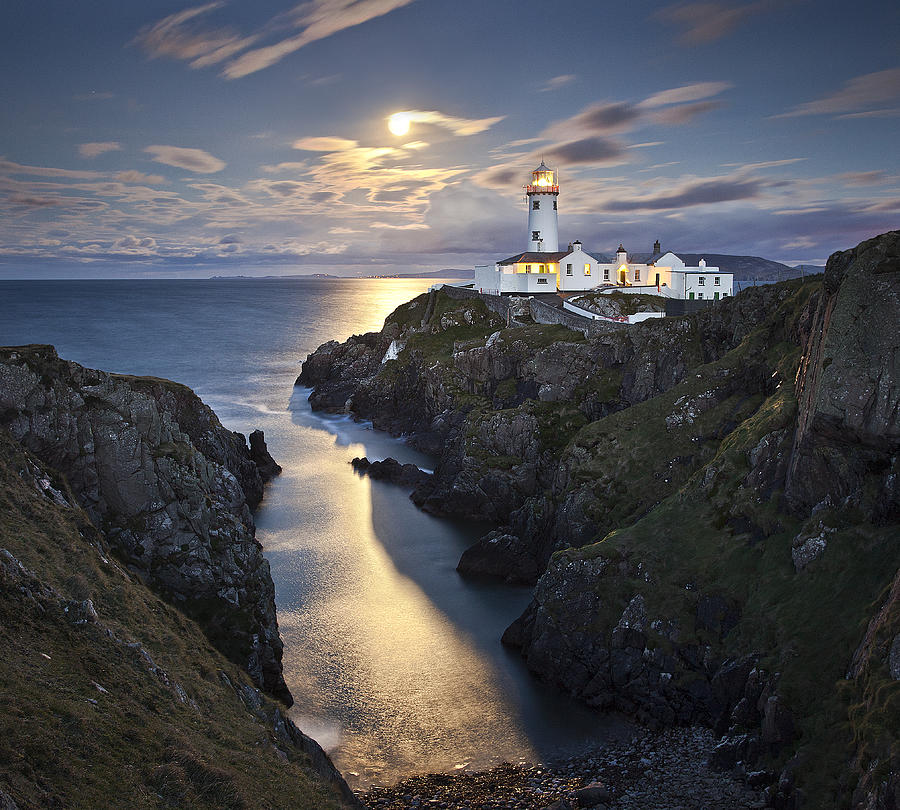 Architecture Photograph - Fanad By Moonlight by Gary Mcparland