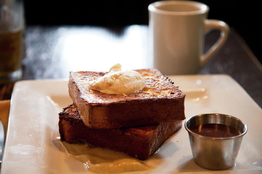 Fancy French Toast Photograph by Lily Chou