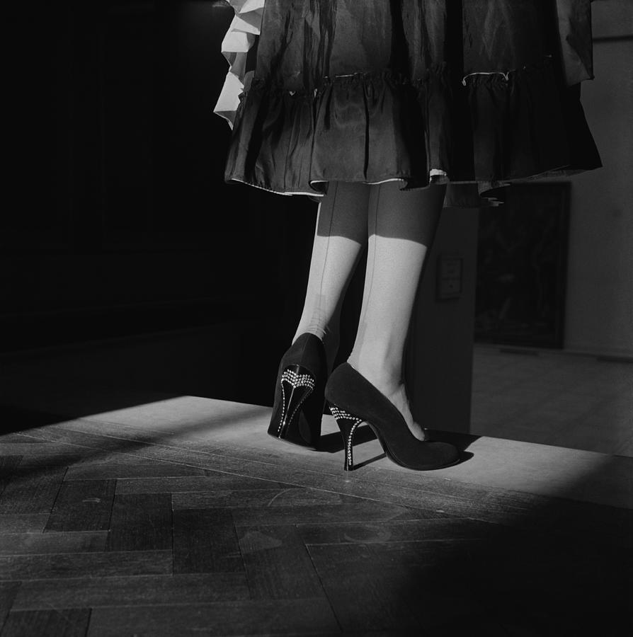 Black And White Photograph - Fancy Heel by Chaloner Woods