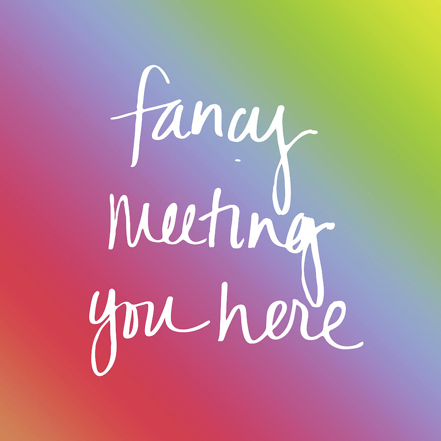 Cocktail Digital Art - Fancy Meeting You Here by Sd Graphics Studio