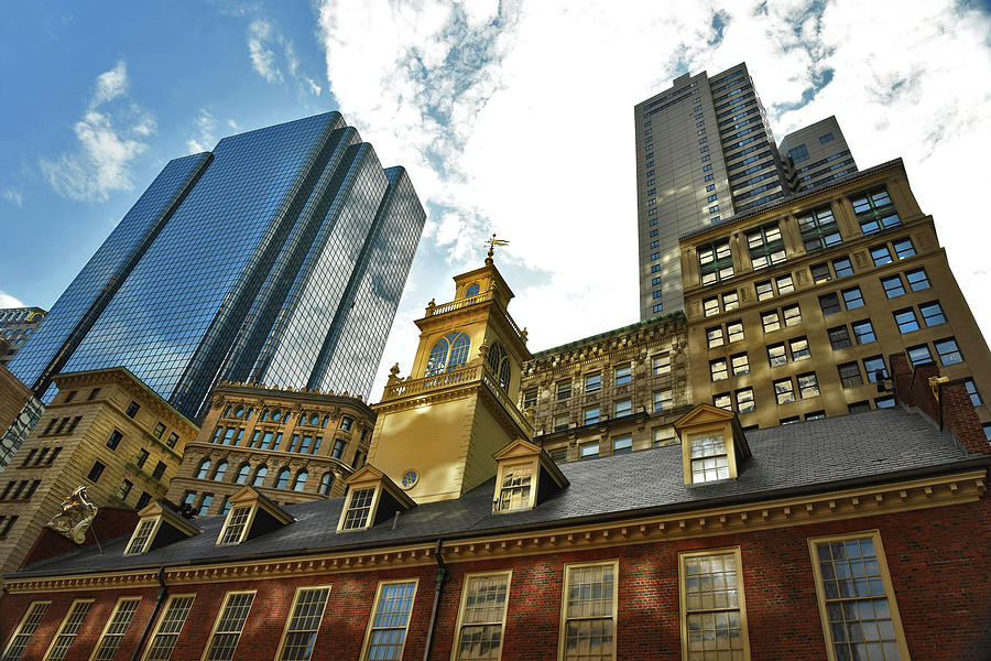 Faneuil Hall Marketplace Photograph - Faneuil Hall Looking Up by Joann Vitali