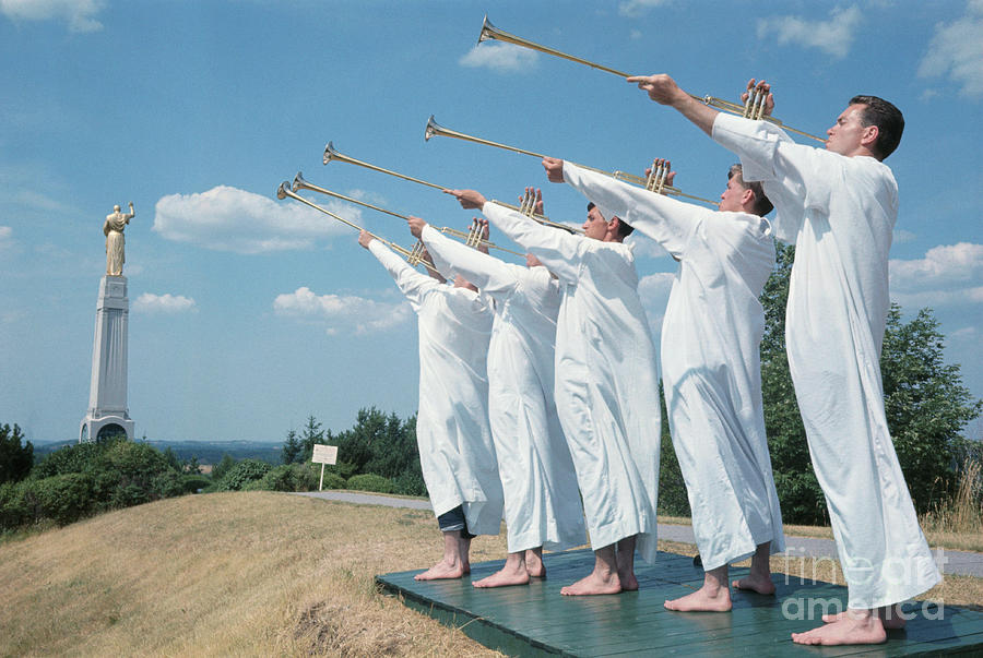 Fanfare Of Trumpets At Mormon Religious Photograph by Bettmann