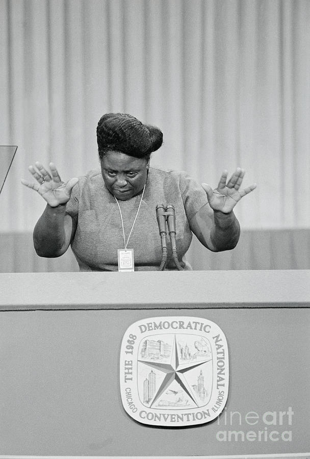 Fannie Lou Hamer Using Her Hands While Photograph by Bettmann Fannie Lou Hamer Using Her Hands While Photograph by Bettmann