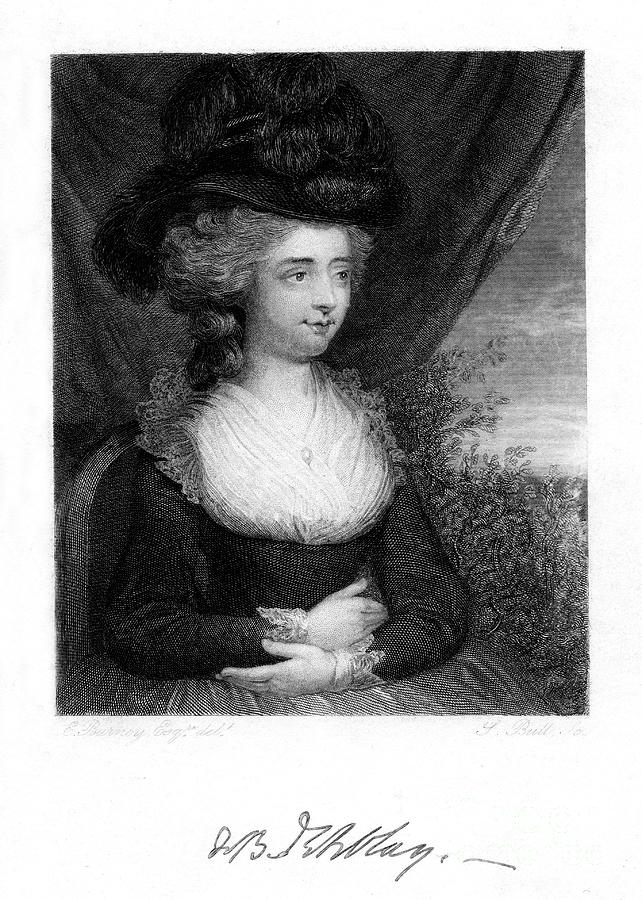 Fanny Frances Burney, Madame Darblay Drawing by Print Collector