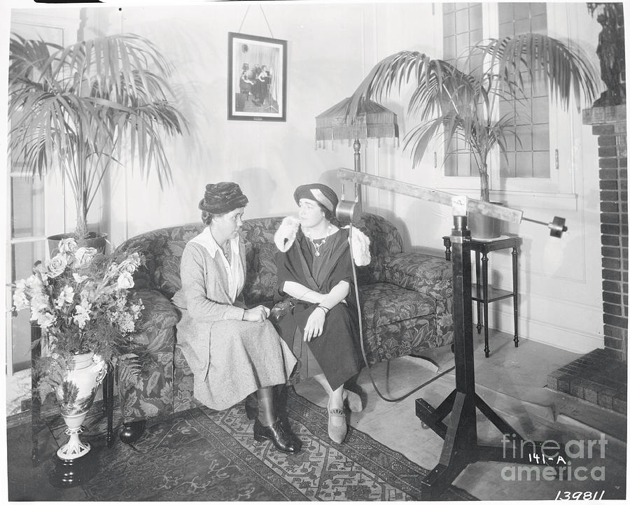 Fanny Hurst Being Interviewed Photograph by Bettmann