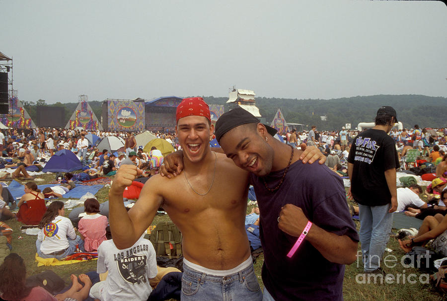 New York Photograph - Fans Having Fun at Woodstock 94 by Concert Photos