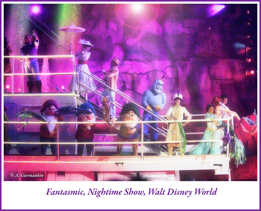 Fantasmic, Nightime Show, Walt Disney World Photograph by A Macarthur Gurmankin