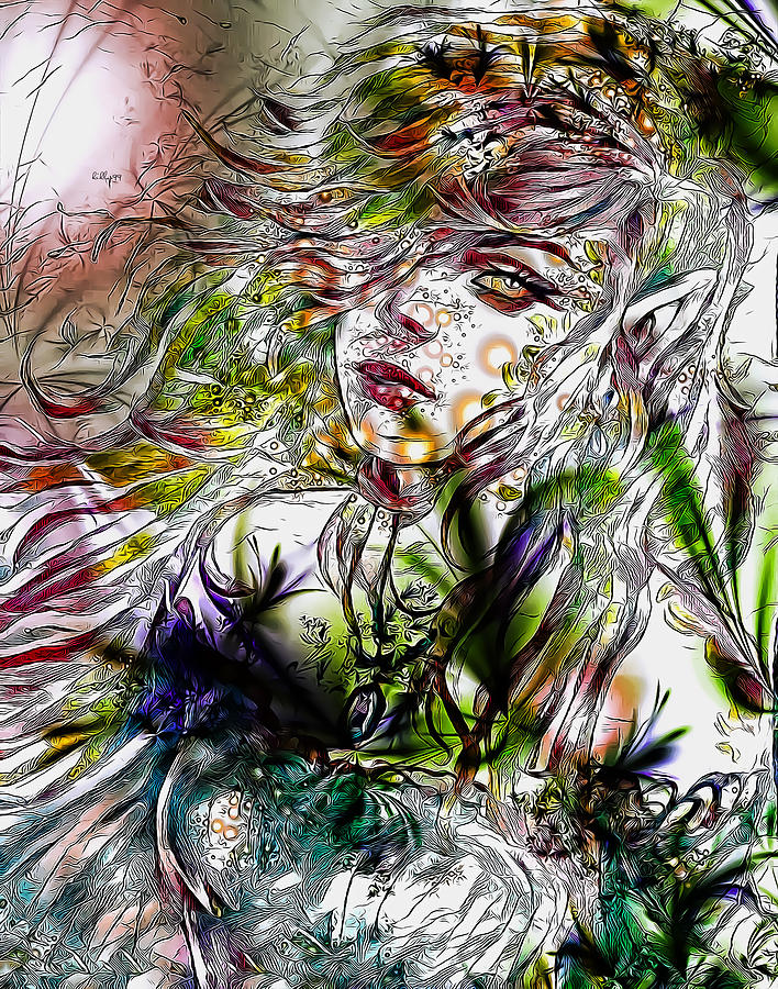 Fantasy girl 7 Digital Art by Nenad Vasic