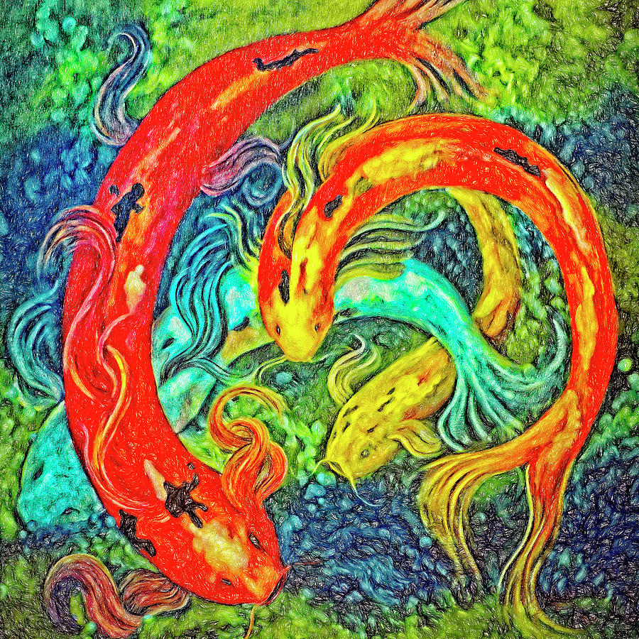 Fantasy Koi by Sandra Selle Rodriguez Fantasy Koi by Sandra Selle Rodriguez