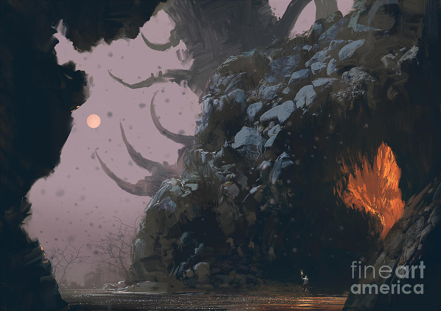 Forest Digital Art - Fantasy Landscape With Mystery by Tithi Luadthong Forest Digital Art - Fantasy Landscape With Mystery by Tithi Luadthong