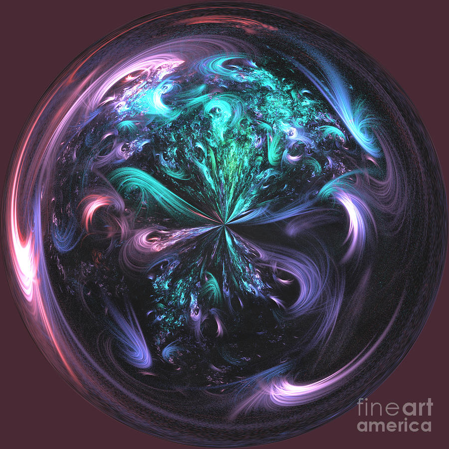 Fantasy World Orb Digital Art by Elisabeth Lucas Pixels