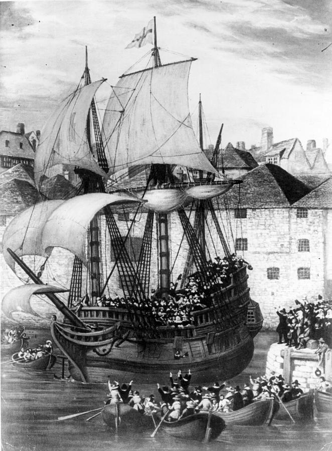 Farewell Mayflower Photograph by Hulton Archive