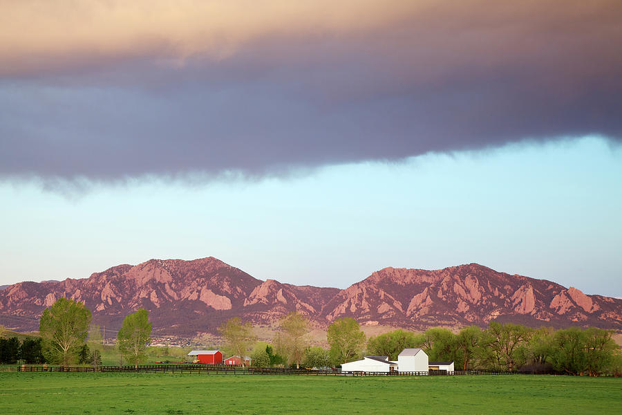 Farm And Barn In Boulder Colorado Photograph by Beklaus