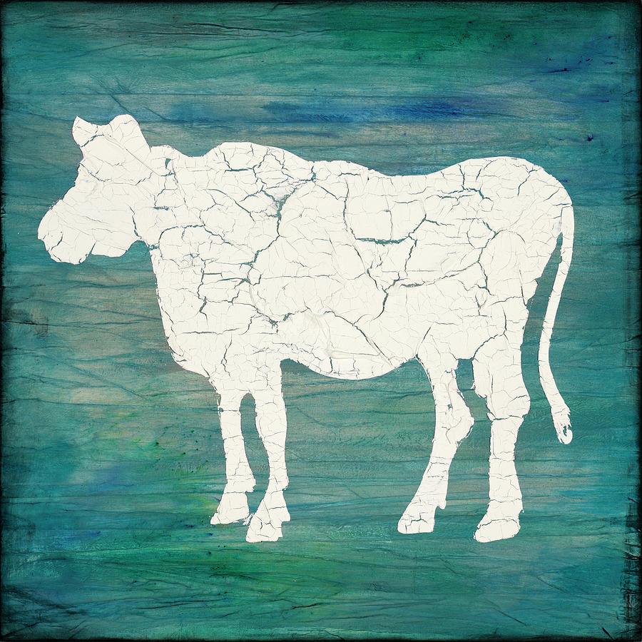 Animal Mixed Media - Farm Cow by Lightboxjournal