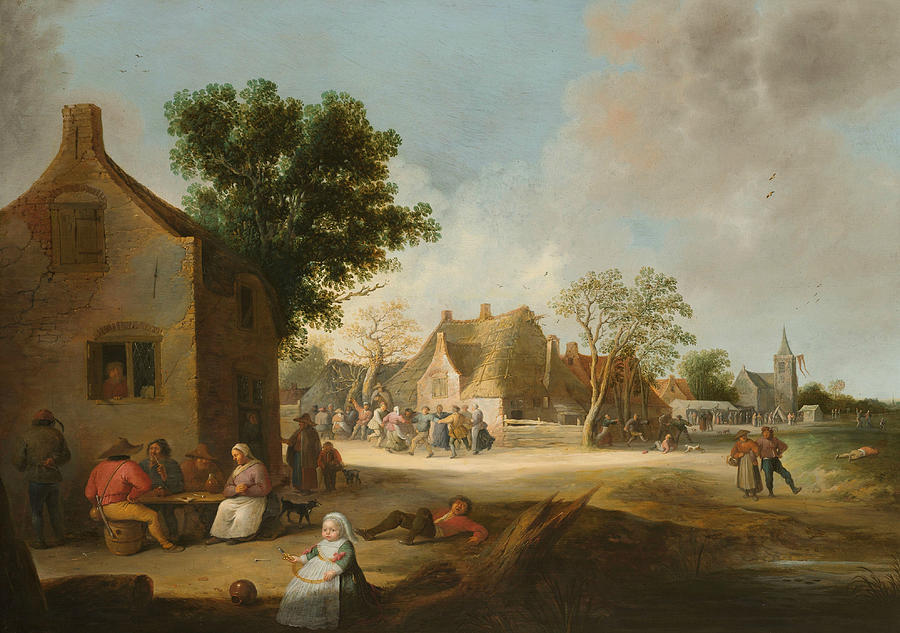 Farm Fair Painting by Pieter de Bloot