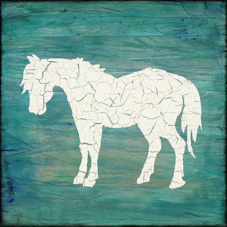 Animal Mixed Media - Farm Horse by Lightboxjournal