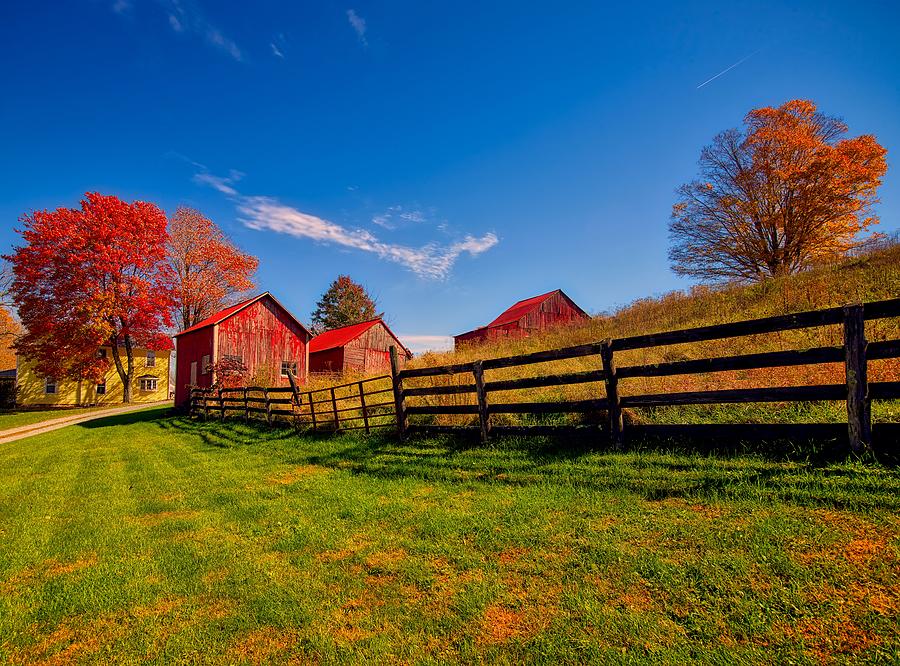 Farm In Autumn Photograph by Mountain Dreams | Fine Art America