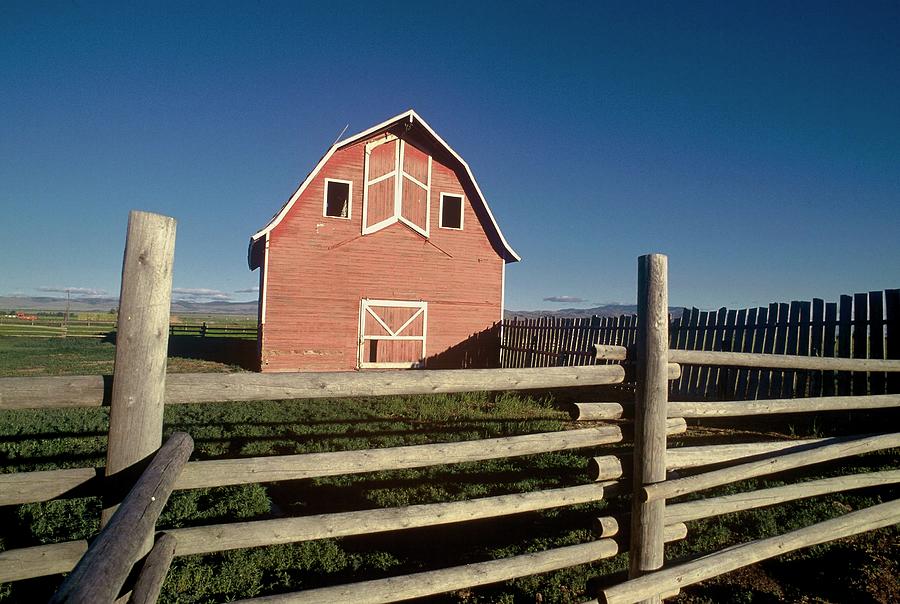 Farm In Montana, United States - Photograph by Gerard Sioen