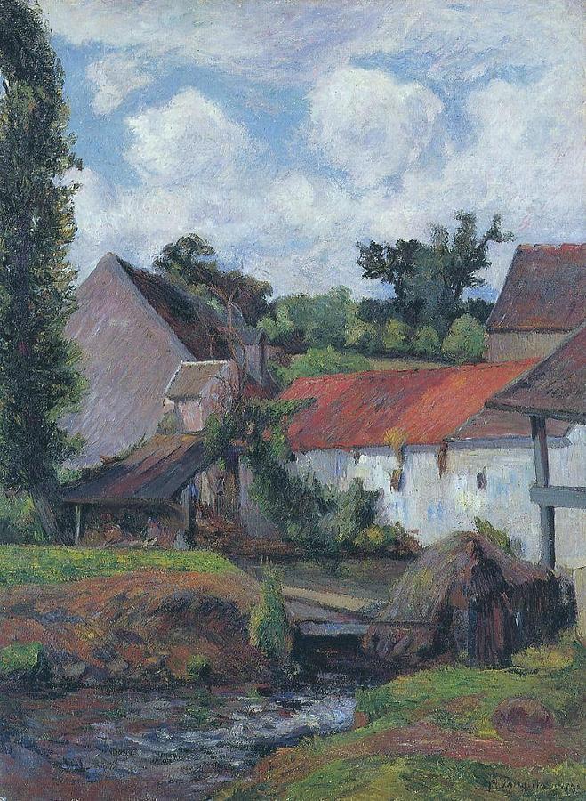 Farm in Osny 1883 Painting by Paul Gauguin