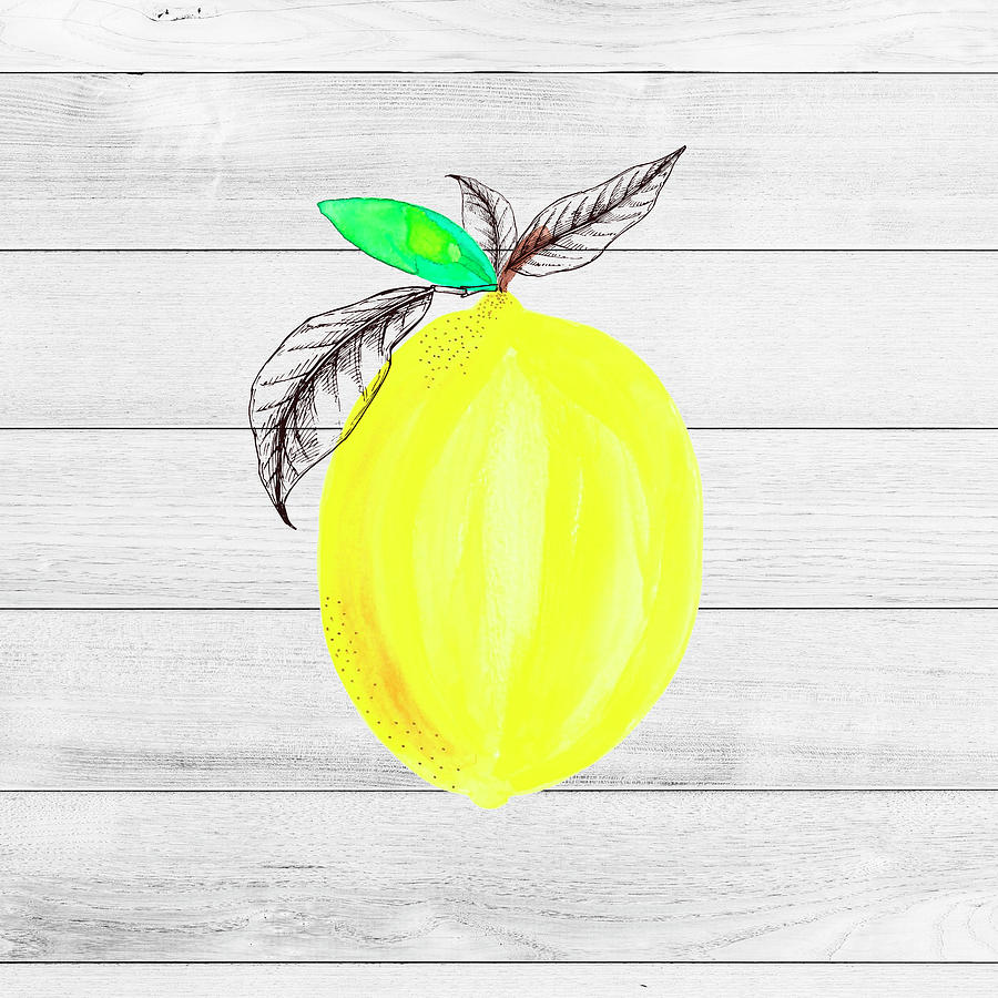 Lemon Mixed Media - Farm Lemon 04 by Lightboxjournal