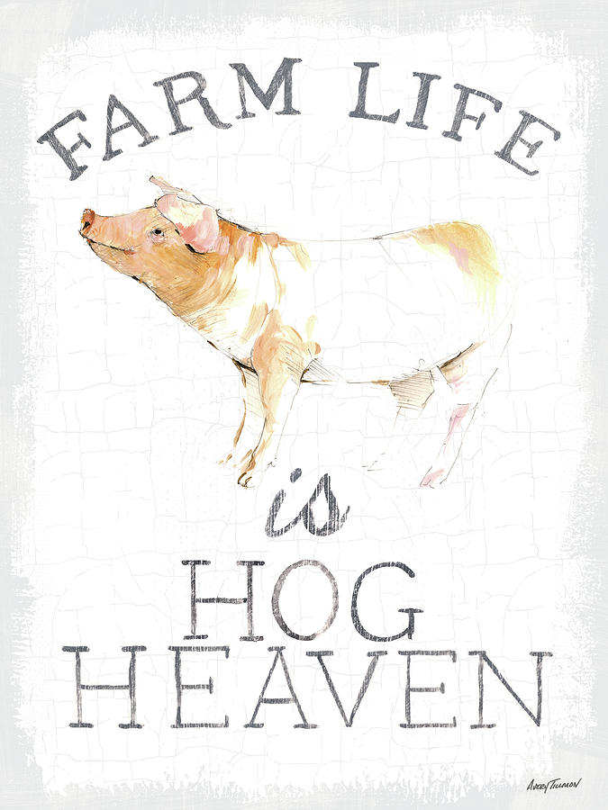 Animal Mixed Media - Farm Life Enamel by Avery Tillmon