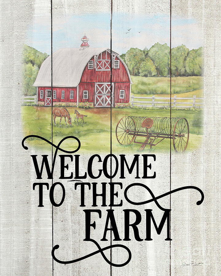 Farm Signs A Painting by Jean Plout