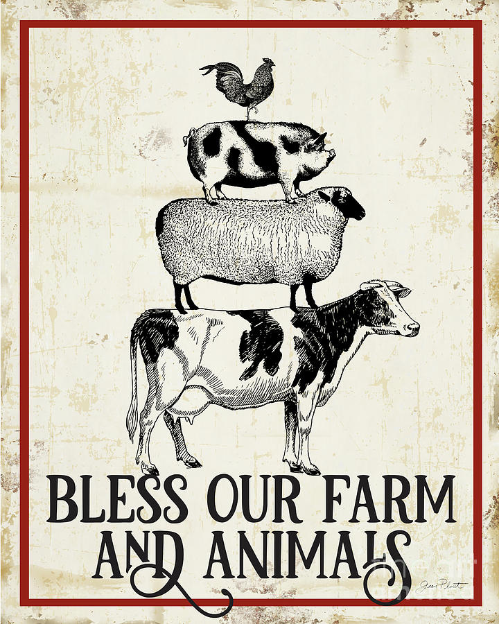 Farm Signs F Digital Art by Jean Plout