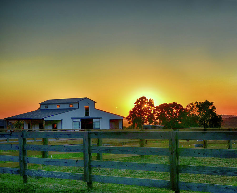 Farm Sunset Photograph by Michael Frank