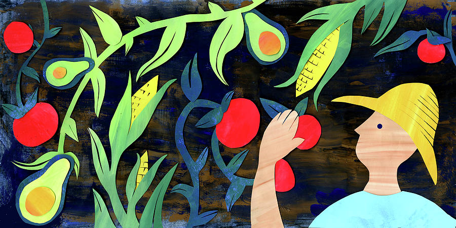 Vegetable Painting - Farm To Table by Summer Tali Hilty