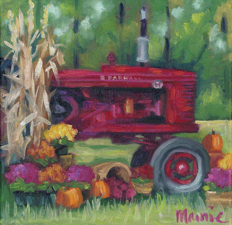 Flower Painting - Farmall Fall by Marnie Bourque