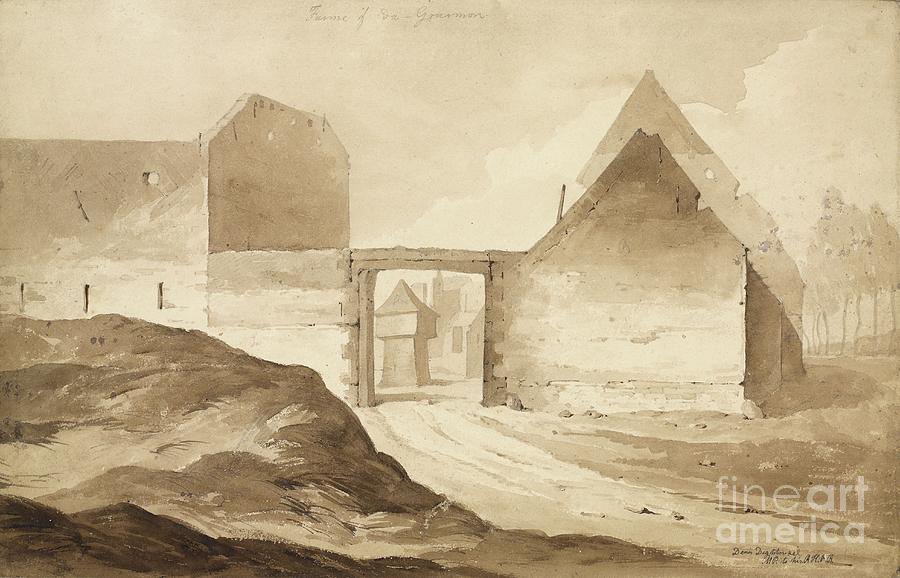 farme Of Du - Gourman No 2, 1815 Painting by Denis Dighton