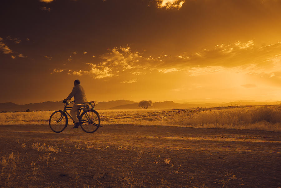 Sunset Photograph - Farmer ... by Naser Derakhshan