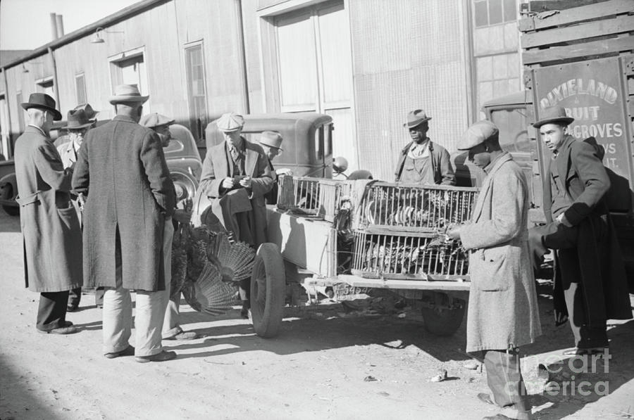 Farmer Selling Thanksgiving Turkeys In North Carolina, 1939 Photo Photograph by Marion Post Wolcott