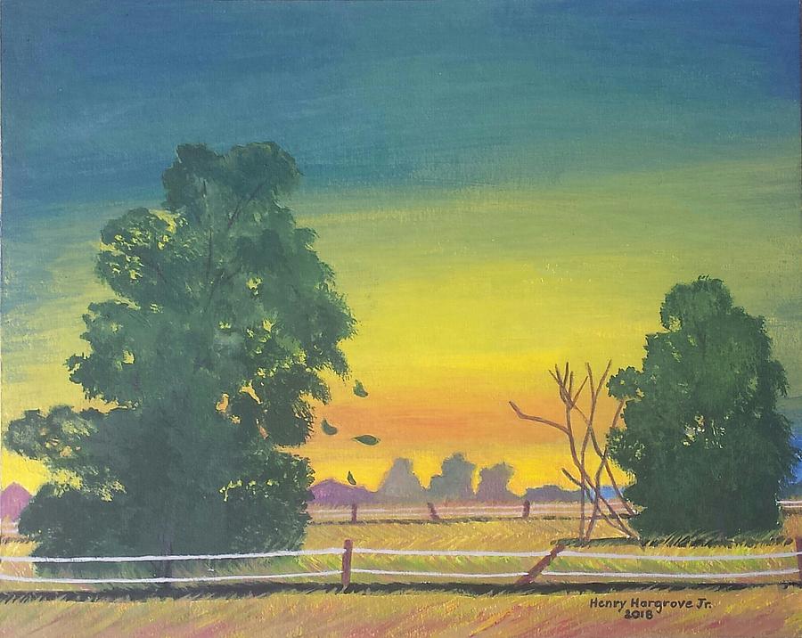 Landscape Painting - Farmers Field by Henry Hargrove Jr