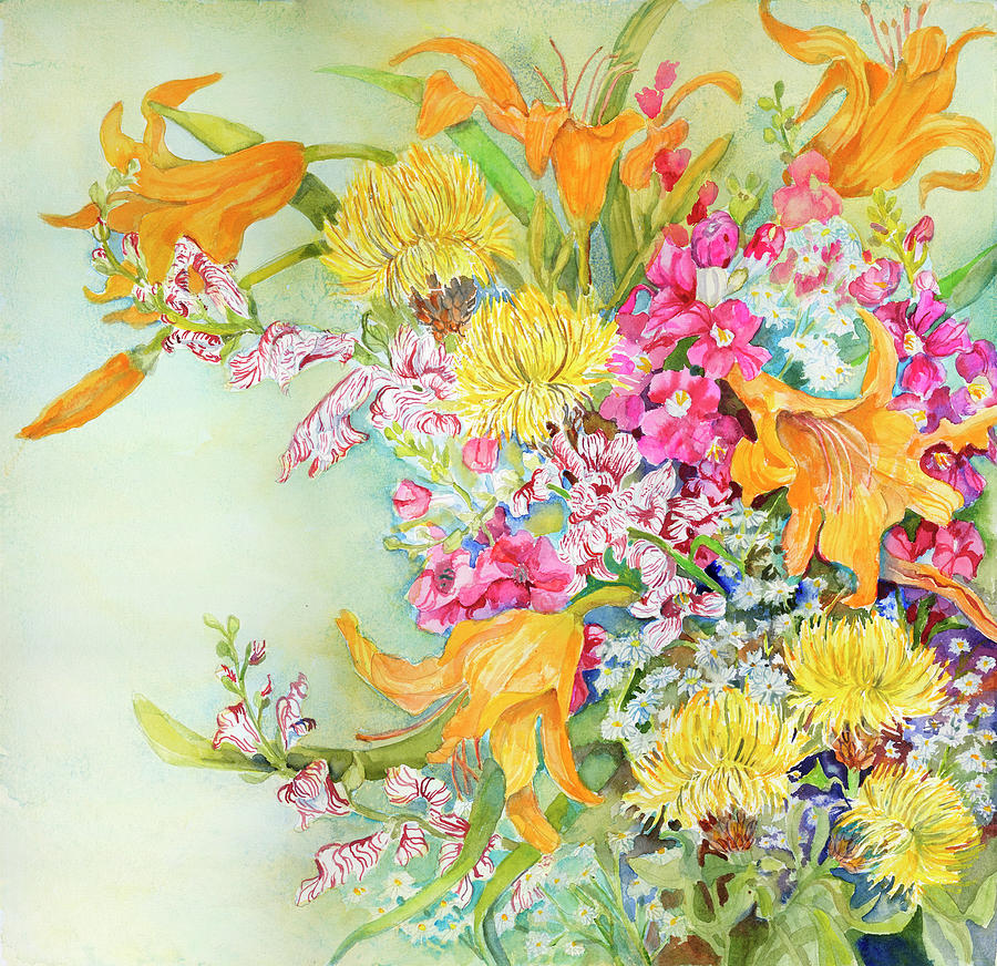 Flower Painting - Farmers Market Special by Joanne Porter