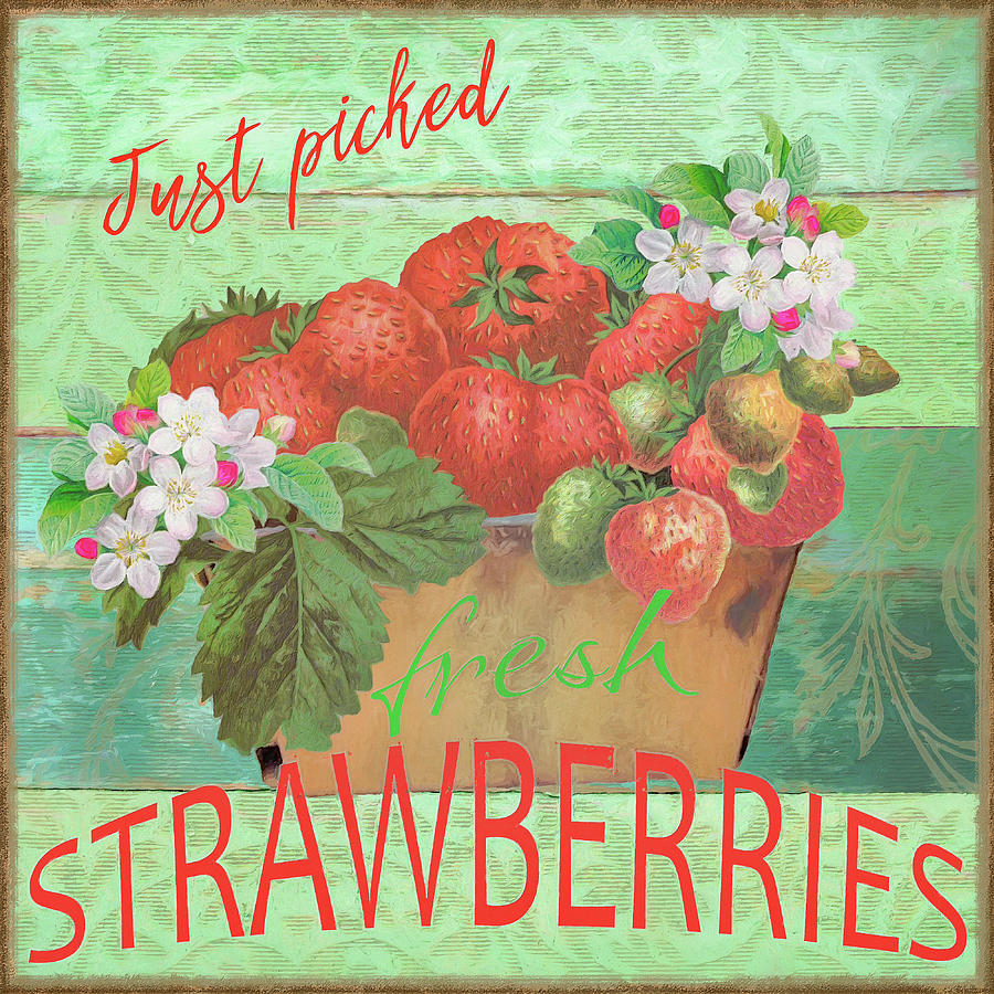 Strawberry Photograph - Farmers Market Strawberries by Cora Niele