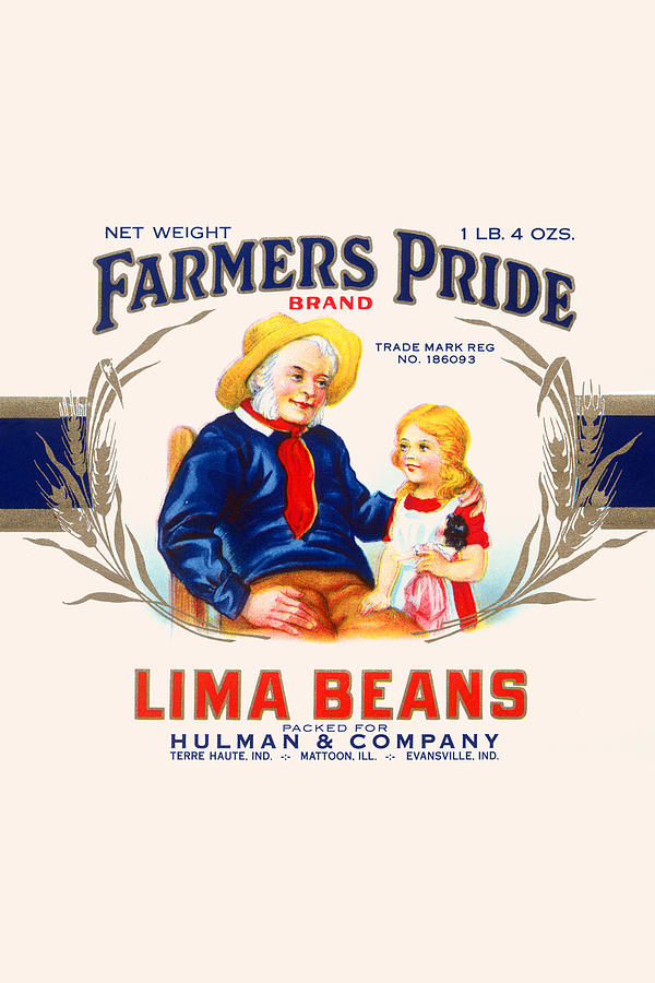 Farmers Pride Lima Beans Painting by Unknown