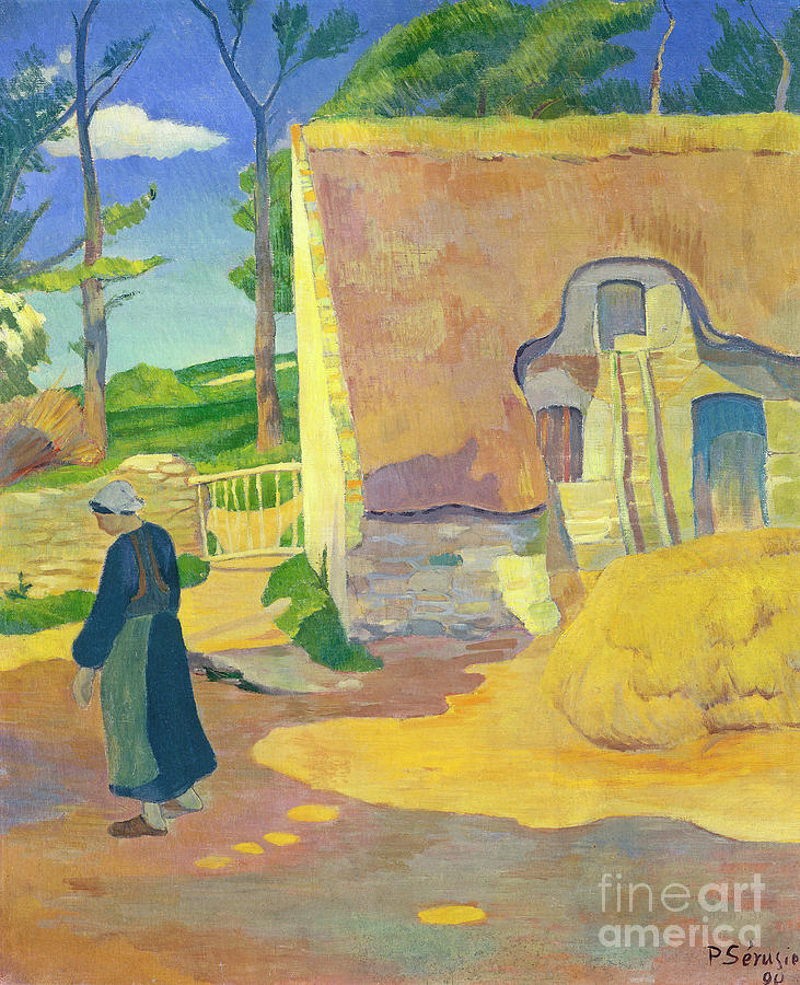 Farmhouse At Le Pouldu, 1890 (oil On Canvas) Painting by Paul Serusier