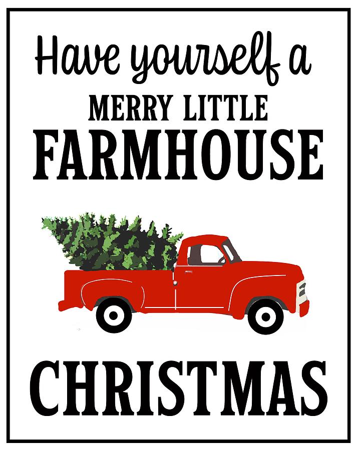 Farmhouse Christmas Drawing by Kieth Ward