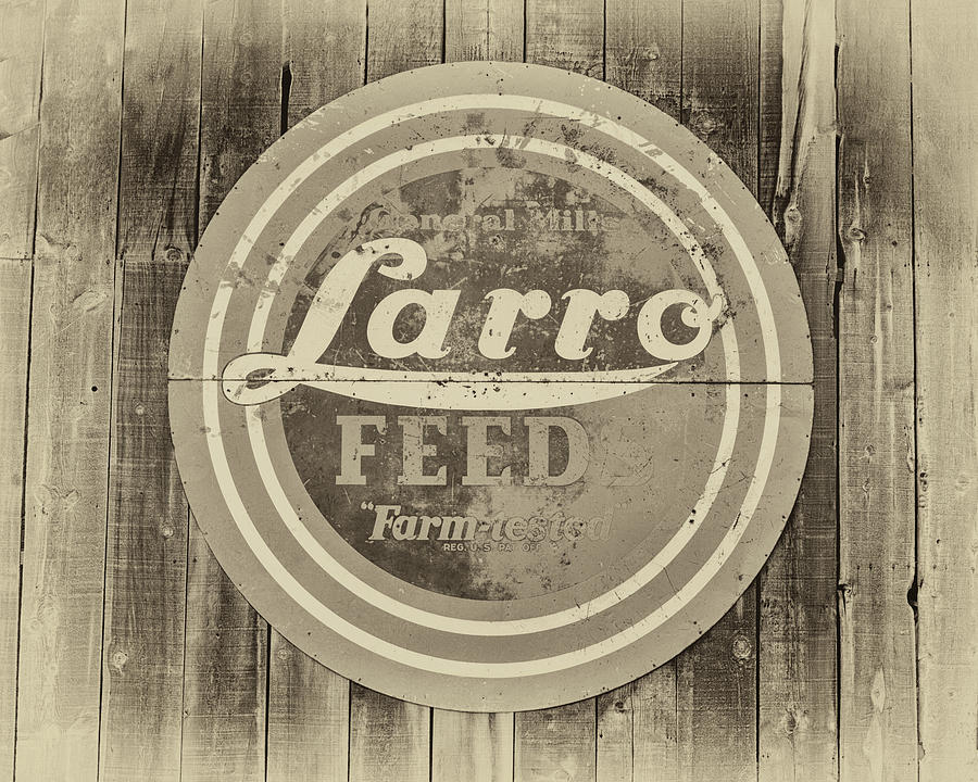 Farmhouse Feed Sign Photograph by James Eddy