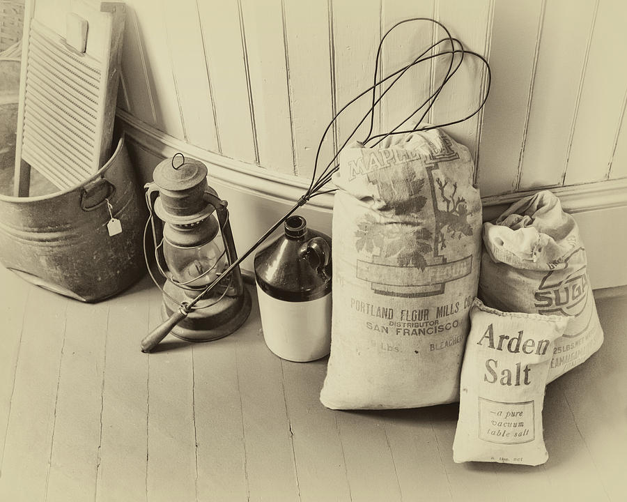 Farmhouse Flour Salt And Sugar Photograph by James Eddy