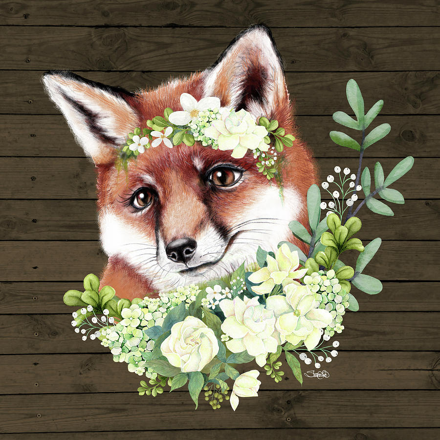 Nature Mixed Media - Farmhouse Fox by Sheena Pike Art And Illustration