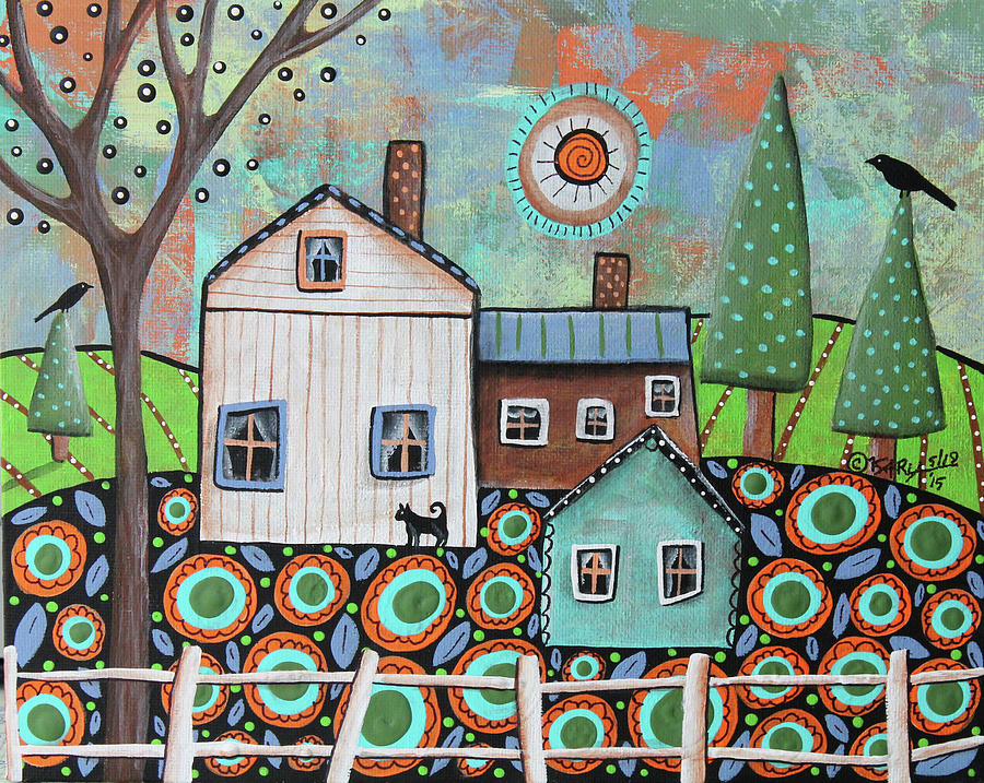 Farmhouse Painting By Karla Gerard 