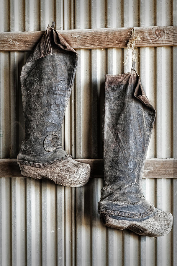 Boot Photograph - Farming Boots by Susan Candelario