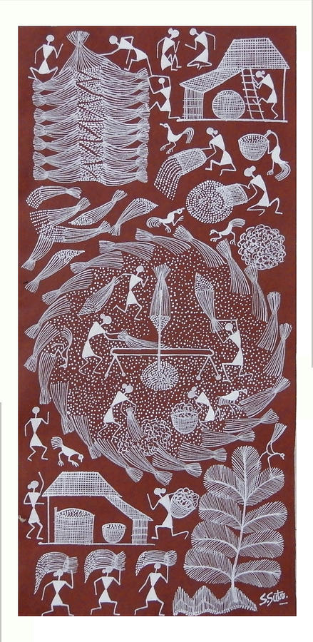 warli art on agriculture