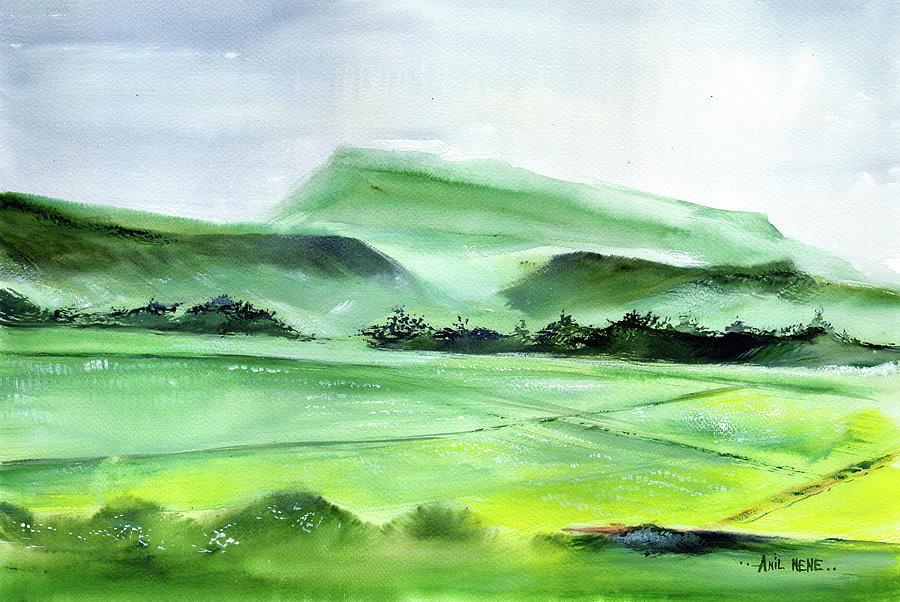 Farmland 2 Painting by Anil Nene