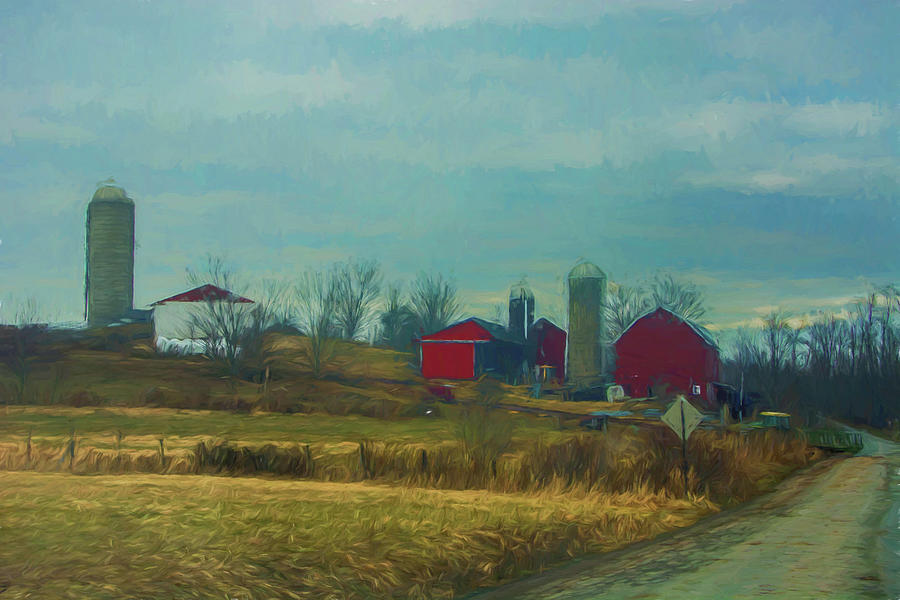 Farmland in Pennsylvania Photograph by Alan Goldberg